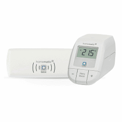 Homematic IP Smart Home Starter Set Heizen – Basic, Digitale Steuerung für Heizung mit oder ohne App, Alexa, Google Assistant, einfache Installation, Thermostat, Heizungsthermostat, 160955A0