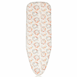 Pottwal Neu Premium-Bügeltischbezug für Schnelles und Einfaches Bügeln, für Dampfbügeleisen, Kleine Zerstoßene Blume, 38-45cm x 130-140cm (Größe XXL) Kleine Zerstoßene Blume XXL