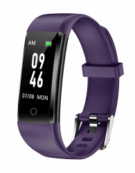 GRV Schrittzähler Uhr Ohne Bluetooth/App/Handy für Damen und Heren,Kinder Fitness Tracker Fitnessuhr mit Schrittzähler Kalorienzähler,Schlafüberwachung,IP68 Wasserdicht Violett
