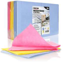 com-four® 60x Haushaltstücher, extrem saugfähige und strapazierbare Allzweck-Wischtücher aus Viskose, wiederverwendbar (30x38-60 Stück - 3 Farben) 30x38 - 60 Stück - 3 Farben