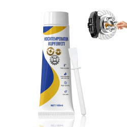 ALLONY Keramikpaste für Bremsen, 100g Kupferfett, Kupferpaste für Bremsen, Hochtemperaturfett, Geeignet zur Schmierung Verschiedener Fahrzeuglager und Bremssysteme