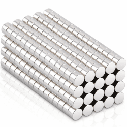 FPMYB 300 Stück Magnete Stark 3x2mm, Neodym Magnete Extra Stark Magnete Klein Rund Mini Magnete für Magnettafel, Kühlschrank, Whiteboard, Fotos, Pinnwand, Büro 3x2mm_300pcs