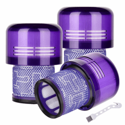 3 Stück Ersatzteile Filter für Dyson V11 V15 SV14 SV22 Absolute Animal Extra Pro Detect Torque Drive Akku Staubsauger Ersatzfilter, Compare to Part # 970013-02 D-V11-3P