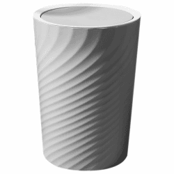 Cabilock Mülleimer Papierkorb Mit Schwingdeckel Kunststoff-Mülleimer Müllbehälter Mülleimer Papierkorb Büro-Organizer Papiermülleimer für Mülleimer Büro & Mülleimer (12 L) 32.50X25.00X25.00CM Stil b