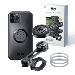 SP CONNECT Moto Bundle II mit Anti Vibration Module | SPC+ | kompatibel mit iPhone 11 Pro/XS/X | Handyhalter für Motorrad Bike Moped Roller | Gadget Halterung für Navi für iPhone 11 Pro/XS/X