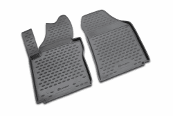 Element Passgenaue Premium 3D Gummimatten Fussmatten passend für Volkswagen Caddy, Mk3 III, 2004-2015, 2 TLG.