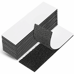 EOTW Klettband Selbstklebend Extra Stark, 12 Stück doppelseitiges Klettverschluss Selbstklebend Schwarz für Wände/Boden/Tür/Gläser/Metalle(30x100mm) 12 pcs 30 * 100mm