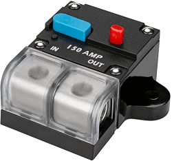 Sicherungshalter Wechselrichter Leistungsschalter Auto Audio Solarenergie Inline Leistungsschalter Sicherung Wechselrichter mit wasserdichter Abdeckung für Motor Auto Auto Marine Boot (150A)