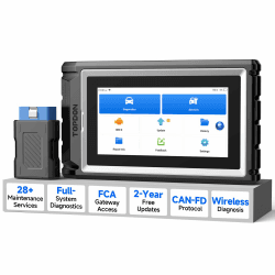 TOPDON ArtiDiag800 BT 2 OBD2 Diagnosegerät, All-System-Diagnose-Tool mit 28+ Wartungsfunktionen, FCA-Gateway-Zugang & CAN-FD-Protokoll, drahtlose Bluetooth-Diagnose, 2 Jahre kostenlose Updates AD800BT