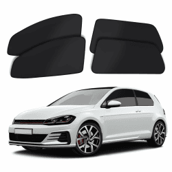 ZATOOTO Sonnenschutz Auto Kompatibel mit Golf 7 2013-2021, Auto Vorhang Magnetisch, Auto Fenster Verdunkelung, Sichtschutz Autofenster, Schwarz, 4 Stück