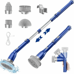 iDOO Elektrische Reinigungsbürste, Electric Spin Scrubber Haushalt, Teleskop Electric Cleaning Brush, Putzbürste Elektrisch Mit Verstellbarem Griff, Cleaning Gadgets-HomeGadgets 1