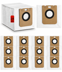 14 Stück Staubbeutel Zubehörset für Dreame D10 Plus / D10s Plus / L10 Plus Ersatzteil Zubehör Beutel Zubehör Staubbeutel für Dreame Automatische Absaugstation