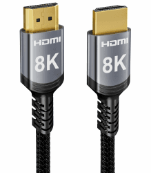 Sniokco 8K HDMI 2.1 Kabel 20Meter, 48Gbps High Speed HDMI® Kabel 0.01ms 4K 240Hz 165Hz 120Hz 8K 60Hz eARC Netflix HDCP 2.3 2.2 DTS:X HDR10+ Soundbar TV Monitor Projektor Roku Sky-Q PS5 X-box Blu-ray 20 Meter