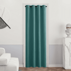 PONY DANCE Gardinen Kinderzimmer Junge 1 Stück H 210 cm x B 132 cm Thermovorhang gegen Kälte Verdunkelungsvorhang Abdunkelnd Ösenschal Vorhänge mit Ösen, Tealblau H210 x B132 cm (1er Pack) Tealblau