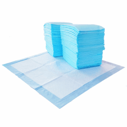 Amazon Basics Hunde-Pinkeltücher für das Töpfchentraining, auslaufsicher, parfümiert, 5-lagig, 56 x 56 cm, Normal (150Stück), Blau Parfümierte Normal (150Stück)