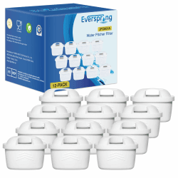 EVERSPRING Wasserfilter Ersatz für Brita Maxtra+, Maxtra Plus,Mavea,Anna Duomax,12 Stück 12 Stück (1er Pack)