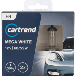 cartrend H4 Xenon Mega White 12V 60/55W P43T