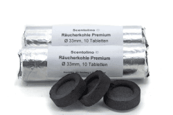 Scentolino Räucherkohle Holzkohletabletten Premium 2 Rollen Ø 33mm