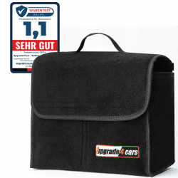Upgrade4cars Auto Kofferraumtasche aus Filz mit Klett Fixierung Kfz Kofferraum Organizer Tasche für Werkzeug & Autopflege Autozubehör Innenraum Gadget Geschenke für Frauen Männer 1 Kofferraumtasche