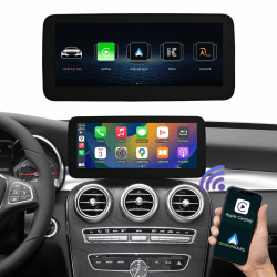 Road Top 10,25 Zoll Autoradio Drahtloses CarPlay Android Auto Touchscreen für Mercedes Benz C GLC V Klasse W205 W447 2016-2018 Jahr mit NTG5.0/5.1/5.2 System, Unterstützung Mirrorlink