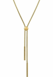 Liebeskind Berlin Y-Halskette 85 cm aus Edelstahl Gold