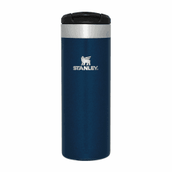 Stanley Aerolight Transit Thermobecher 0.47L - Hält 6 Stunden Heiß - Spülmaschinenfest - Kaffeebecher To Go Auslaufsicher - Kompatibel mit gängigen PKW-Getränkehalterungen - Thermosflasche - Blue 0.47L Royal Blue Metallic