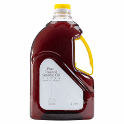 Emma Basic - 100% reines geröstetes Sesamöl 2L |100% reines geröstetes Sesamöl | Gesund & Schmeckt | Asiatische, Japanische & Chinesische Küche | Vielseitige Verwendungsmöglichkeiten Sesamöl 2 l (1er Pack)