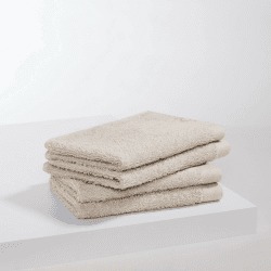 s.Oliver 4 TLG Gästehandtuch Set - 100% Baumwolle, 600 g/m², weich & angenehm, 4X Gästehandtücher beige 4x Gästehandtuch Beige