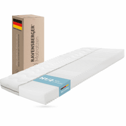 RAVENSBERGER Kinder- und Jugendmatratze Softwelle - Härtegrad H1/H2, weich - 90 x 200 cm, Höhe 16 cm - 7-Zonen Kaltschaummatratze mit RAVOTEX Funktionsbezug, allergikerfreundlich Härtegrad H1/H2 | Ab 15 Kg 90 x 200 cm