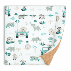 Wickelauflage für Babys 72 x 75 cm - Weiche Baumwolle, Abwaschbar - Wickelkommode & Wickeltischauflage Afrika Afrika 72 x 75 cm