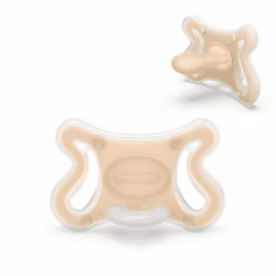 Suavinex, Schnuller für Neugeborene Zero Zero mit SX Pro Physiologischer Sauger für Babys von 0 bis 6 Monaten, Hypoallergen, Geeignet für empfindliche Haut, Skin-Friendly Silikon 0/6 Monate Fair