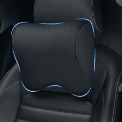 FOUNDCOOL Auto Nackenkissen, Auto Kopfstütze, Weichheit Nackenstütze Kissen aus Memory-Schaum Schwarz für Autositz - Fahrer Druckschmerzen Müdigkeit Linderung - Kopfstützenkissen zum Fahren