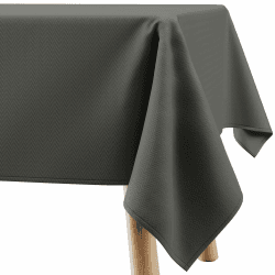 Filumi Tischdecke 150x350 cm Grau Abwaschbar Für Indoor Outdoor geometrisches Zickzackmuster Verte 150x350 cm Graphit Verte