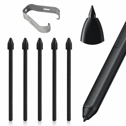 Cozevdnt 5 Stück S Pen Ersatzspitzen, Stylus-Stiftspitze S22U, Neue Stiftspitze S6-Nachfüllung, für Tab S7 FE/Tab S7 /Tab S7+ Plus usw, S Pen Tips Nibs Werkzeugsatz Nachfüllen-Schwarz