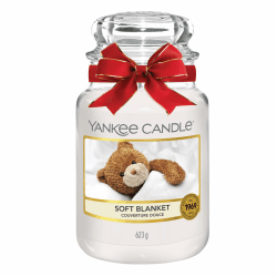 Yankee Candle Duftkerze im Glas (groß) | Soft Blanket | Brenndauer bis zu 150 Stunden Große Kerze im Glas Soft Blanket