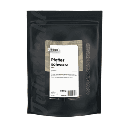 UBENA Pfefferkörner schwarz ganz im wiederverschließbaren Vorratsbeutel, für Pfeffermühle geeignet, 1er Pack (1 x 800 g)