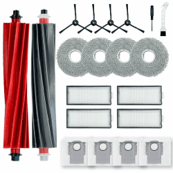 Ytaland Ersatzteile Zubehör für Roborock Qrevo Master/P10s Pro V20 Roboterstaubsauger (2 Hauptbürste, 4 Seitenbürsten, 4 Hepa-Filter, 4 Staubbeutel, 4 Wischpads)