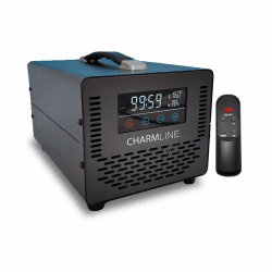 Charmline Smart Ozongenerator mit Fernbedienung bis zu 500㎡, Ozon Luftreiniger, Air Purifier, Ozongerät, Geruchsneutralisierer Ozongenerator für Auto,Wohnung,Räume,Haustierraum, Schwarz