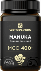 Watson & Son Manuka Honig MGO 400+ 500g | Premium Qualität aus Neuseeland 500 g (1er Pack)
