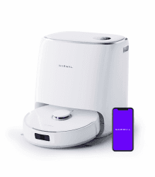 NARWAL Freo X Ultra Saugroboter mit Wischfunktion, Wischroboter Selbstreinigend mit 8.200 Pa Saugkraft, All-in-One-Station, Verwicklungsfrei, DirtSense, 3D-Strukturlicht, Staubaufbewahrung Weiß