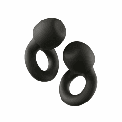 Loop Quiet 2 Ohrstöpsel – Ultrabequeme, wiederverwendbare, geräuschreduzierende Ohrstöpsel für Schlaf, Konzentration, Reisen, Geräuschempfindlichkeit | Flexible Passform, SNR 24 dB Geräuschreduzierung Schwarz