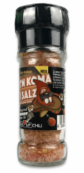 Schlump-Chili⎥KOMASALZ⎥Käpt'n Koma Chilisalz Gewürzmühle mit Edelstahlmahlwerk⎥Schärfste Chili der Welt Salz mit getrockneten Trinidad Moruga Scorpion Chilis (1x 60g)