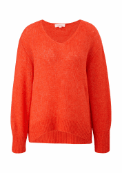 s.Oliver Flauschiger Strickpullover 32 Orange 25w0
