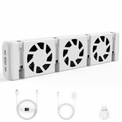 Heizkörper Ventilator, Smarter Heizungsventilator für Heizungen und Unterheizungen, Langlebiger Heizkörperverstärker zur Erhöhung der Heizeffizienz, zum Sparen von Energie und Heizkosten ‎QJRV-01