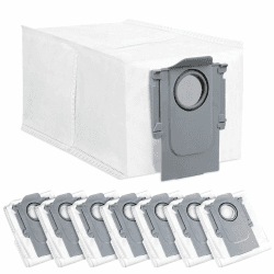 8 Stück Staubbeutel für Roborock Q Revo/Qrevo Pro/Qrevo MaxV/Qrevo Curv/Qrevo Master / S8 MaxV Ultra / S8 Max Ultra Roboter Saugstation, 2.7 L große Kapazität Staubsaugerbeutel Ersatzteile