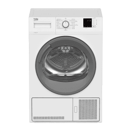 Beko DC 101230 Kondenstrockner, 10 kg, schonende Trommelbewegung, 15 Programme, Multifunktionsdisplay, Sensortrocknung, Knitterschutz, Restzeitanzeige, Kindersicherung, Weiß B 10 kg