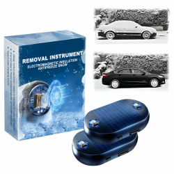 Xinshijie Antifreeze Electromagnetic Car Snow Removal Device, Electromagnetic Molecular Interference Antifreeze Snow Removal Tool, Frost Protection Device for Snow Removal(2Pcs)