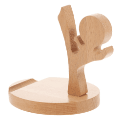 ETHZZLE Desktop Telefonhalter Telefonhalterung Mobiler Ständer Telefonhalter Für Den Desktop Holz Handyhalter Handy Zubehör Desktop Verzierung Holz Handyständer Handyhalter
