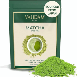 VAHDAM, Matcha Grüntee Pulver (100g, 100+ Tassen) Authentisches japanisches Matcha Pulver | Klassischer Grüntee Matcha In Kulinarischer Qualität | Matcha Latte Mix und Smoothies Matcha Green Tea 100 g (1er Pack)
