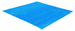 Intex Pool Ground Cloth - Pool Bodenplane - 4,72 m² - Für Easy Set und Frame Pools von 244 - 457 cm, Blau, 472 x 472 cm Single